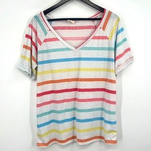 Bibi - Rainbow T-Shirt Top Blouse Summer